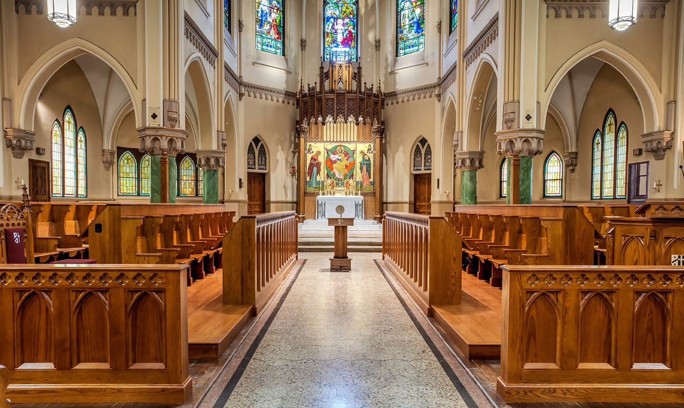 Church worship service